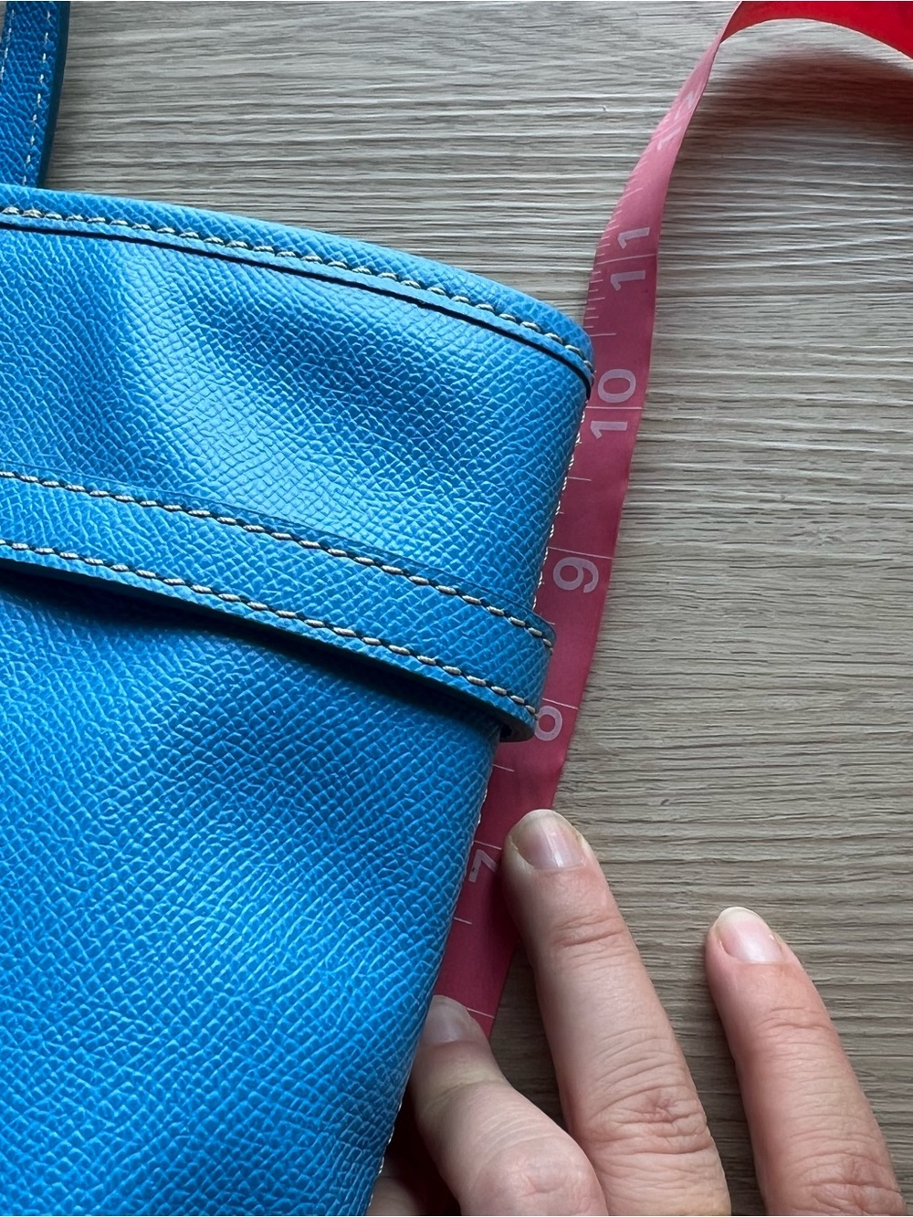 Dooney & Bourke Blue Leather Tote - Picture 10 of 11